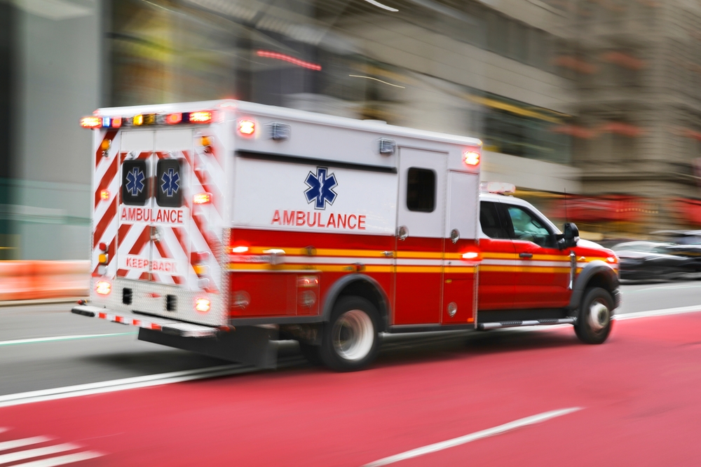 Emergency Ambulance in Motion